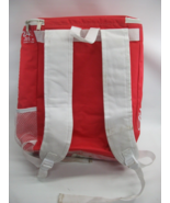 Budweiser Beer Cooler Bag Backpack Insulated Red White Zippered - $14.56