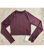On Cloud On Running Women&#39;s Movement Long Sleeve Crop Tee Mulberry Small... - $39.99