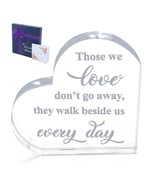 Sympathy Gifts Memorial Bereavement Gifts Crystal Glass Heart Condolence... - £18.78 GBP