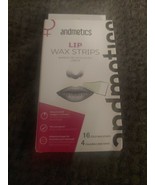 Andmetics Lip Wax Strips 16 Cold Wax Strips &amp; 4 Calming Care Wipes - $7.92