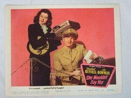 She Wouldn&#39;t Say Yes 1945 Lobby Card Rosalind Russell Lee Bowman 11x14 - £23.48 GBP