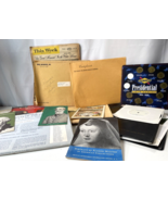 Vtg Paper Ephemera Lot United States President Book Button Brochure Ad C... - $29.69