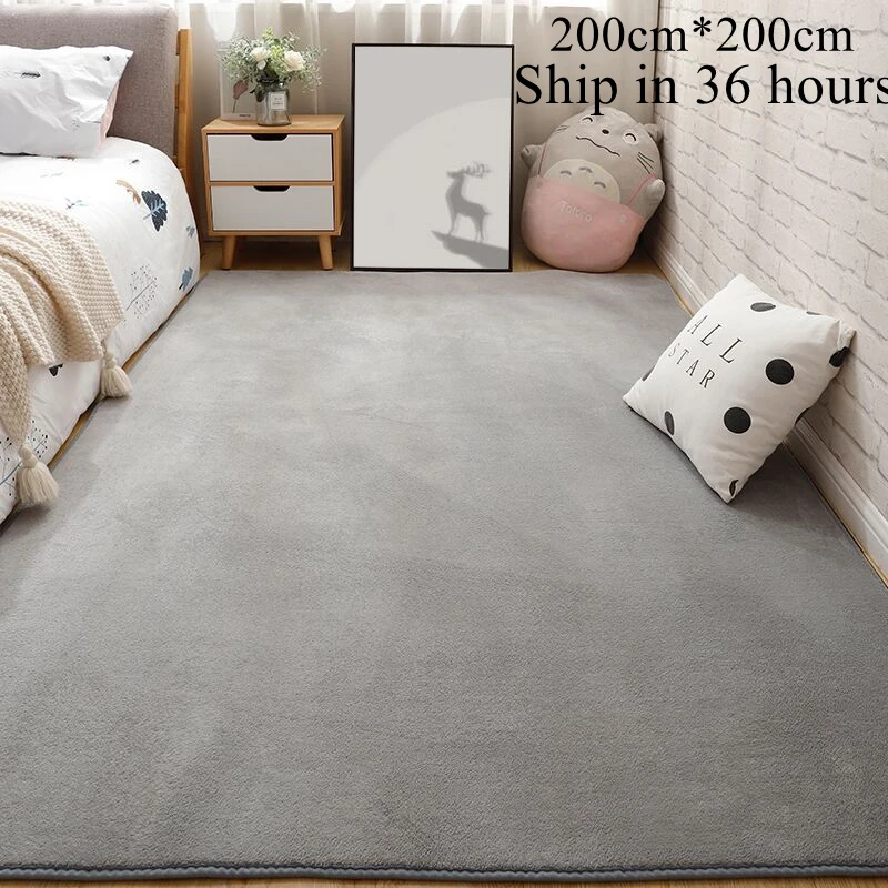 Nordic Carpet for Living Room Low Pile Rug Children Bed Room Fluffy Floor - £9.50 GBP+