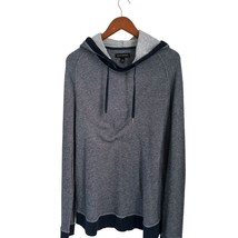 Banana Republic Knit Cotton Hood Sweatshirt Blue Drawstring Size XL - $24.74