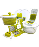 MegaChef 10-in-1 Multi-Use Salad Spinning Slicer, Dicer and Chopper with... - $107.22 CAD