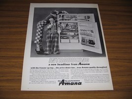 1963 Print Ad Amana Stor-Mor Refrigerators 2 Clowns - £8.26 GBP