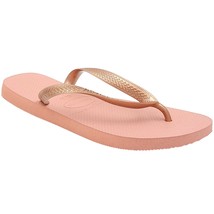Havaianas Women Slim Flip Flop Sandals Top Tiras Size US 11 Rose Nude Pink - £25.69 GBP