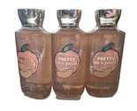 Bath &amp; Body Works Pretty as a Peach Shower Gel 10 oz 3 Pack Peach Jasmin... - $36.99