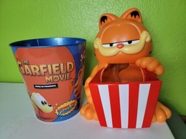 2 Garfield The Movie Large Popcorn Bucket2 Tin Cinemark Exclusive 2024 85oz - £165.80 GBP