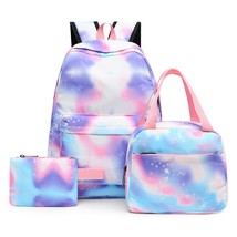 2023 New 3Pcs Set Girls Backpack Women High School Bags Knapsack Waterproof Stud - £50.88 GBP