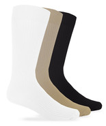 6 Pair Jefferies Socks Mens Silky Nylon Rib Dress Mid Calf Crew Uniform ... - $312.24 MXN