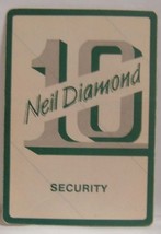 Neil Diamond - Vintage Original Concert Tour Cloth Backstage Pass *Last One* - £7.86 GBP