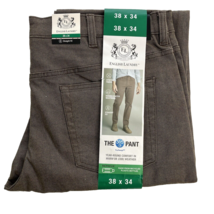 English Laundry Men 365 5 Pocket Pant Stretch Straight Fit Brown 38x34 - $17.87