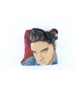 Vintage 90s Elvis Presley Spell Out Needlepoint Embroidered Tote Bag USA... - £30.25 GBP