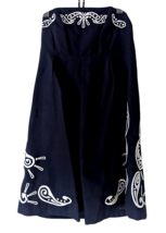 Tommy Hilfiger Women&#39;s Strapless Navy Blue Dress Size 10 with White Embr... - $56.83 CAD