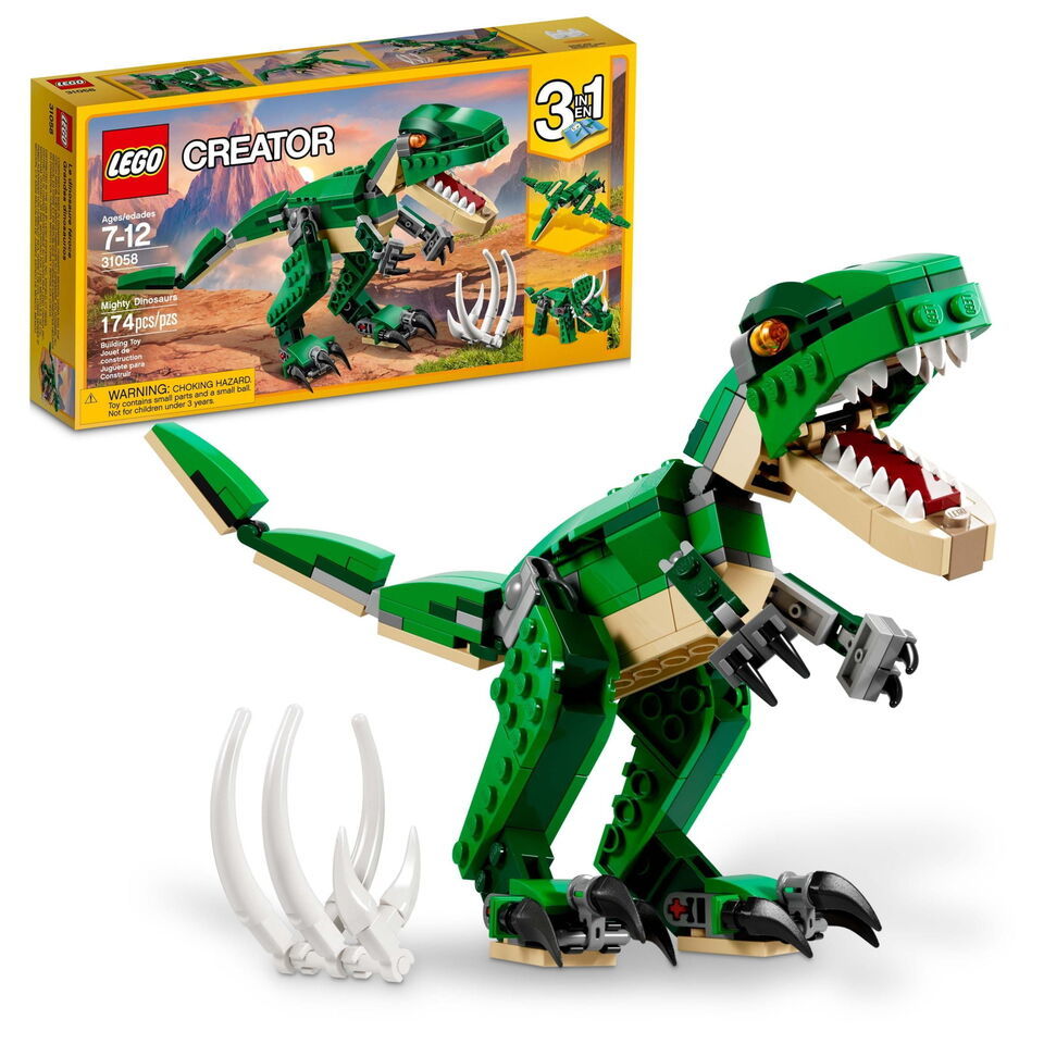 LEGO Creator Mighty Dinosaurs 31058 Build It Yourself Dinosaur Set, Crea... - $47.46