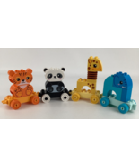 Lego Duplo Animal Train Preschool Building Toy Panda Bear Tiger Elephant... - $33.55 CAD