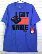 Atari I Got Game Mens Size XL Blue Short Sleeve Tee T-Shirt Graphic Joys... - $17.32