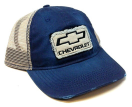 Chevy Chevrolet Embroidered Patch Logo Adjustable Snapback Mesh Trucker Hat Cap - £16.04 GBP