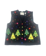 Vintage Marissa Christina Sweater Women Small Black Cardigan 1999 Christ... - $64.66