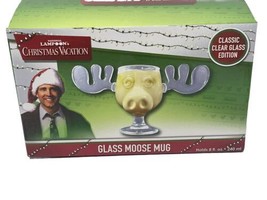 National Lampoons Christmas Vacation Griswold Glass Moose Mug 8 Oz -New- - £14.94 GBP