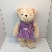 Dan Dee Collectors Choice Teddy Bear with Purple Dress Stuff Animal Plush - $12.86