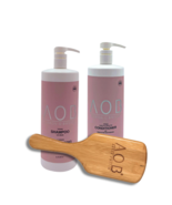 AOB VOLUME Shampoo &amp; Conditioner Liter DUO w Free Brush - $173.00