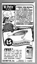 1960 Print Ad L&amp;S Mirrolures World Spin Records Made in USA - £6.69 GBP