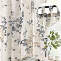 H.Versailtex Linen Sheer Curtains For Living Room Sheer Panels 84 Inches Long - $48.99