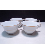 4 Vintage Noritake Nipon Toki Kaisha Coffee Cups ~~ Japan ~~~ gold rim - $9.99
