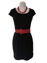 Just Ginger Pullover Dress, Size M, Black, Cap Sleeves, - £6.19 GBP