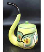 Ceramic PIPE shaped Cannister/Humidor/Planter? Awesome Condition, 9&quot; Tall - £38.98 GBP