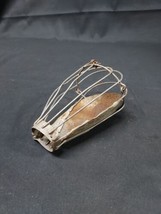 VINTAGE Industrial Wire Drop Light Bulb Cage Guard Steampunk Repurpose S... - $18.69