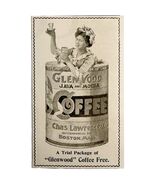 Glenwood Coffee Chas Lawrence 1897 Advertisement Victorian Java Mocha AD... - €17,16 EUR
