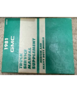 1981 GMC Medio &amp; Pesante Dutytruck Servizio Negozio Riparazione Manuale OEM - $9.52 CAD