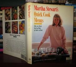 Stewart, Martha Martha Stewart&#39;s Quick Cook Menus 1st Edition 1st Printing - £38.37 GBP