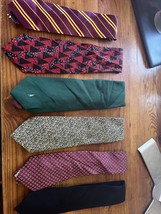 Lot Of 6 Men’s Polyester Ties Wemlon By Wembley Smoothie Harry Potter EUC - £7.90 GBP