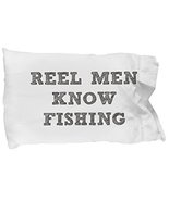 Azcatie Designs Fishing Pillow Case - Reel Men Know Fishing - Standard S... - £14.14 GBP