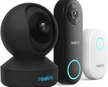 REOLINK Doorbell Camera Bundle 5MP Indoor Camera E1 Zoom Black,Remote Co... - $282.99