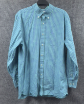 SOUTHERN TIDE Shirt Men Large Blue Green Plaid Classic Fit Button Down P... - £28.31 GBP