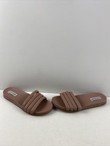Steve Madden DRIPS Blush Leather Open Toe Strappy Slide Sandals Women’s Size 9 M - £19.56 GBP