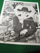Vintage Western Actor Autograph Picture-SUNSET CARSON #1....SALE - £27.18 GBP