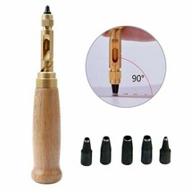 Leather Belt Hole Punch Tool Screw Removable Tip Book Drill Watch Strap ... - $17.13