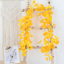Fall Ginkgo biloba leaf branches Autumn Garland artificial fall yellow l... - $11.99+