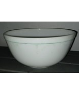 Vintage Pyrex 403 White with Green Stripe Line Around Top Rim Mixing Bow... - £11.14 GBP