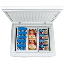 5.2 Cu.ft Chest Freezer Upright Single Door Refrigerator with 3 Baskets-... - £450.88 GBP