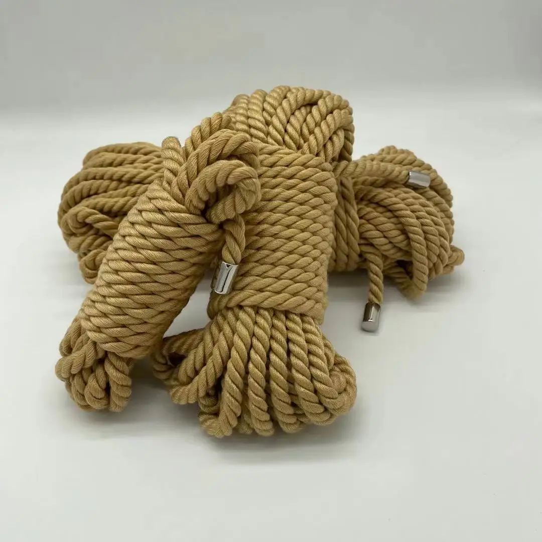 Sporting Female Slave Body Restraints Soft Cotton Rope with Metal Cover for Coup - £23.46 GBP