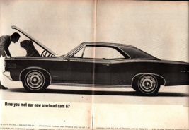 1966 Pontiac Le Mans Centerfold Tiger Under the Hood Cam 6 Magazine Ad e6 - $24.11