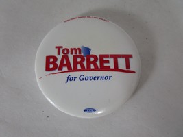 2010 Tom Barrett for Wisconsin Governor Pinback Button - £3.93 GBP