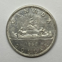 1962 Canadian $1 Voyageur Silver Dollar $1 Coin (Free Worldwide Shipping)  - £18.94 GBP